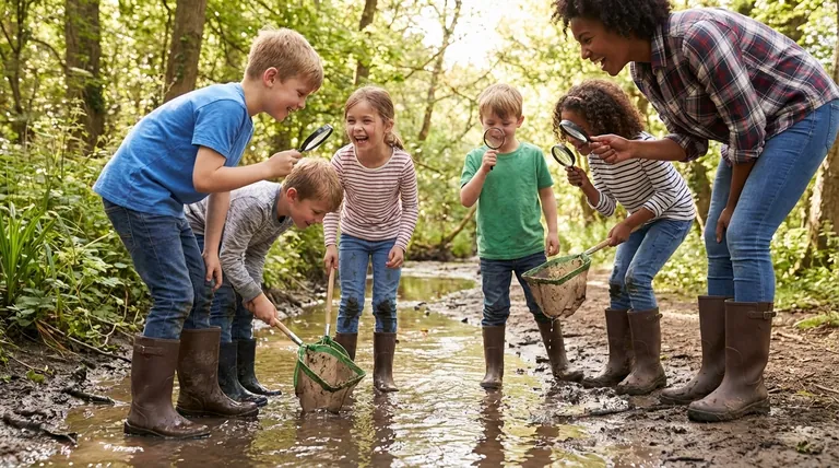 Quel rôle jouent les bottes de pluie dans l'éducation et l'exploration en plein air ? Libérez un apprentissage sûr et pratique