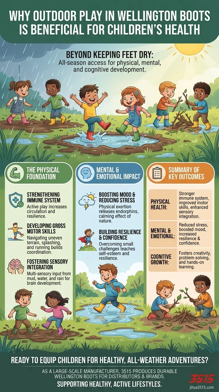 Pourquoi le jeu en plein air en bottes de pluie est-il bénéfique pour la santé des enfants ? Libérez le développement essentiel Guide Visuel