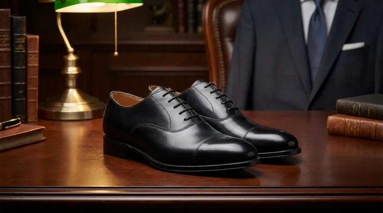 Quelles sont les caractéristiques des chaussures classiques à lacets noires en cuir avec bout rapporté ? Un guide des chaussures habillées intemporelles