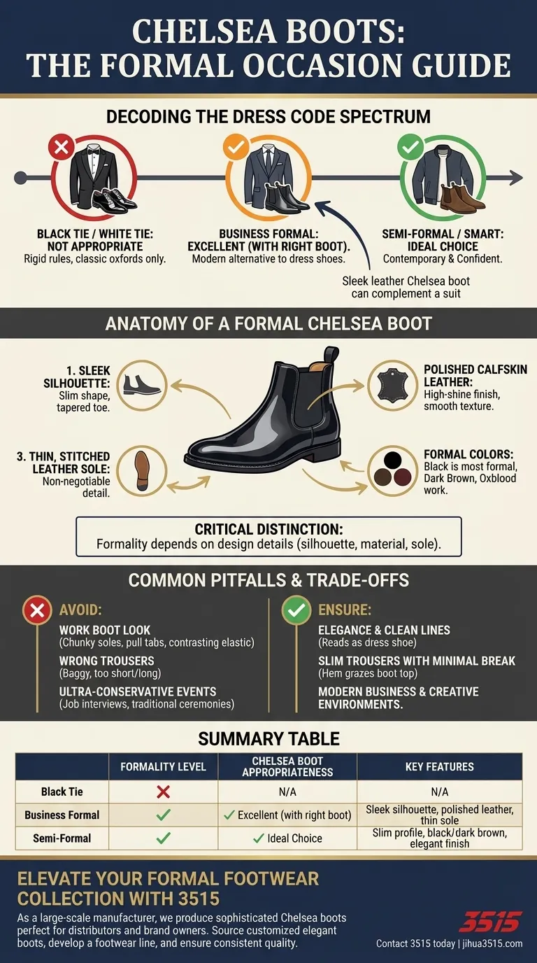 Les bottines Chelsea peuvent-elles être portées pour des occasions formelles ? Un guide des chaussures élégantes et sophistiquées Guide Visuel