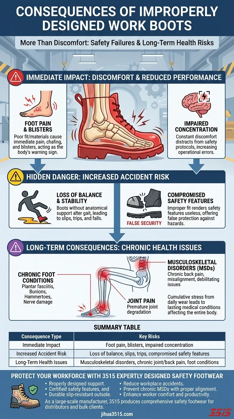 Welche potenziellen Folgen hat das Tragen von schlecht konzipierten Arbeitsstiefeln? Verletzungen vermeiden & Sicherheit erhöhen Visuelle Anleitung