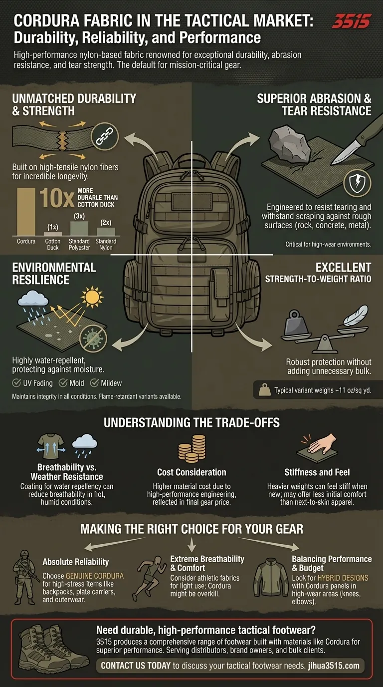 Qu'est-ce que le tissu Cordura et pourquoi est-il important sur le marché tactique ? Guide Visuel
