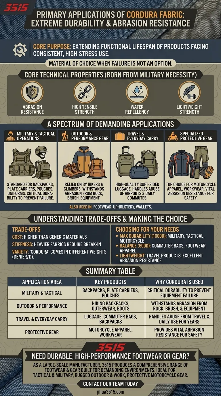 Quelles sont les principales applications du tissu Cordura ? Un guide de la durabilité extrême Guide Visuel