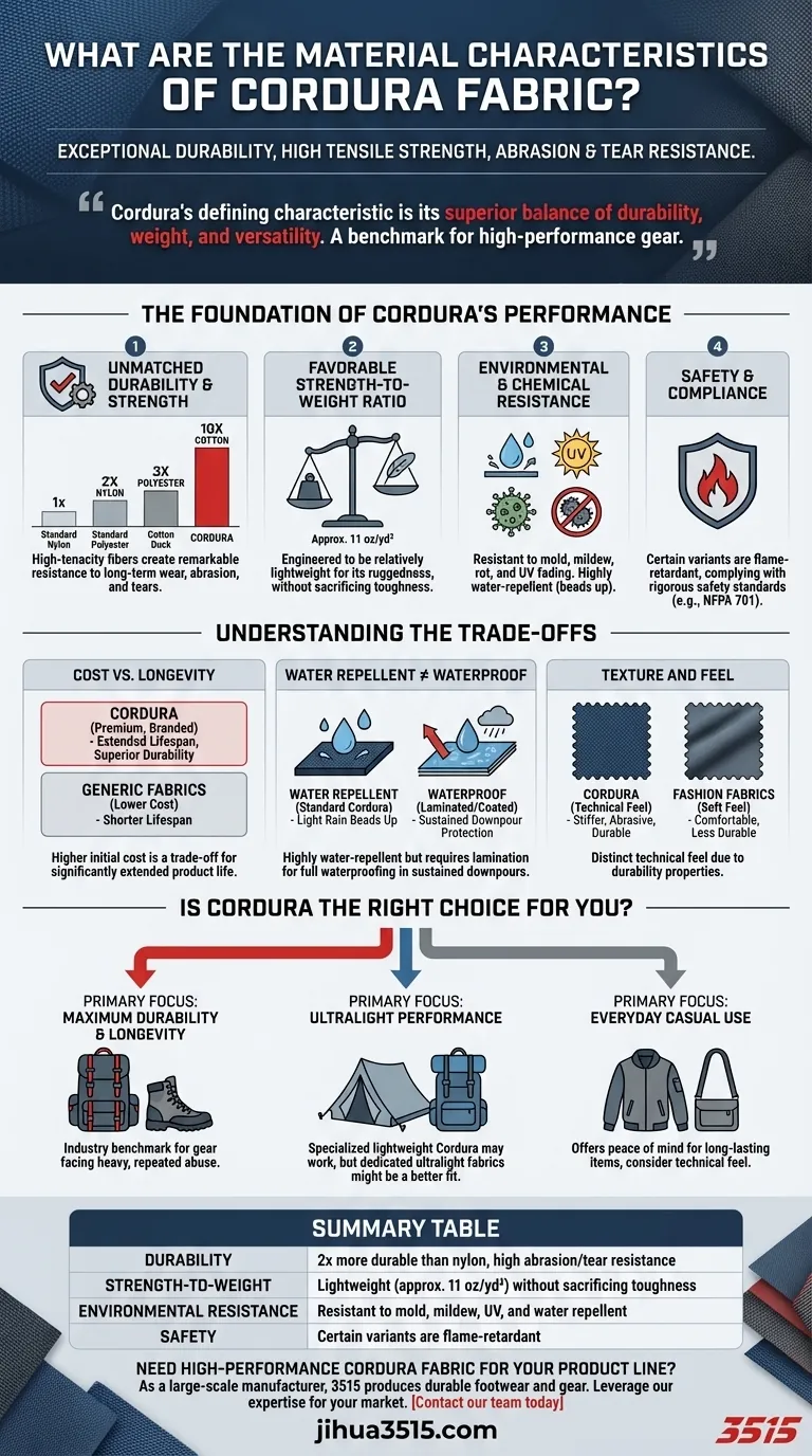 Quelles sont les caractéristiques matérielles du tissu Cordura ? Durabilité et performance inégalées Guide Visuel