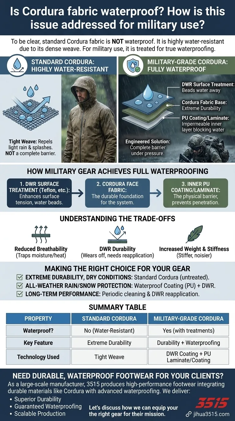 Le tissu Cordura est-il imperméable ? Comment la durabilité rencontre l'imperméabilité de qualité militaire Guide Visuel