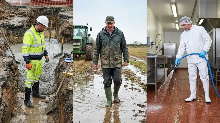 Quelles industries utilisent couramment les bottes de sécurité Wellington ? Chaussures essentielles pour le travail humide et dangereux