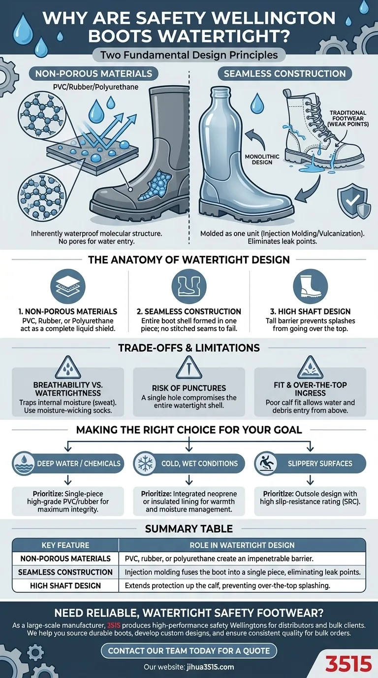 Pourquoi les bottes de sécurité Wellington sont-elles considérées comme étanches ? La science derrière une protection sans couture Guide Visuel