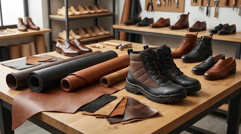 Quels sont les matériaux couramment utilisés pour fabriquer des chaussures en cuir pour hommes ? Un guide du cuir de veau, du cordovan et du daim.