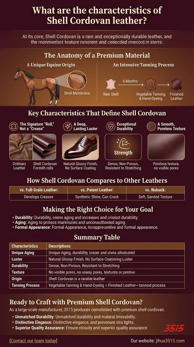 Quelles sont les caractéristiques du cuir Shell Cordovan ? Un guide de son élégance unique Guide Visuel