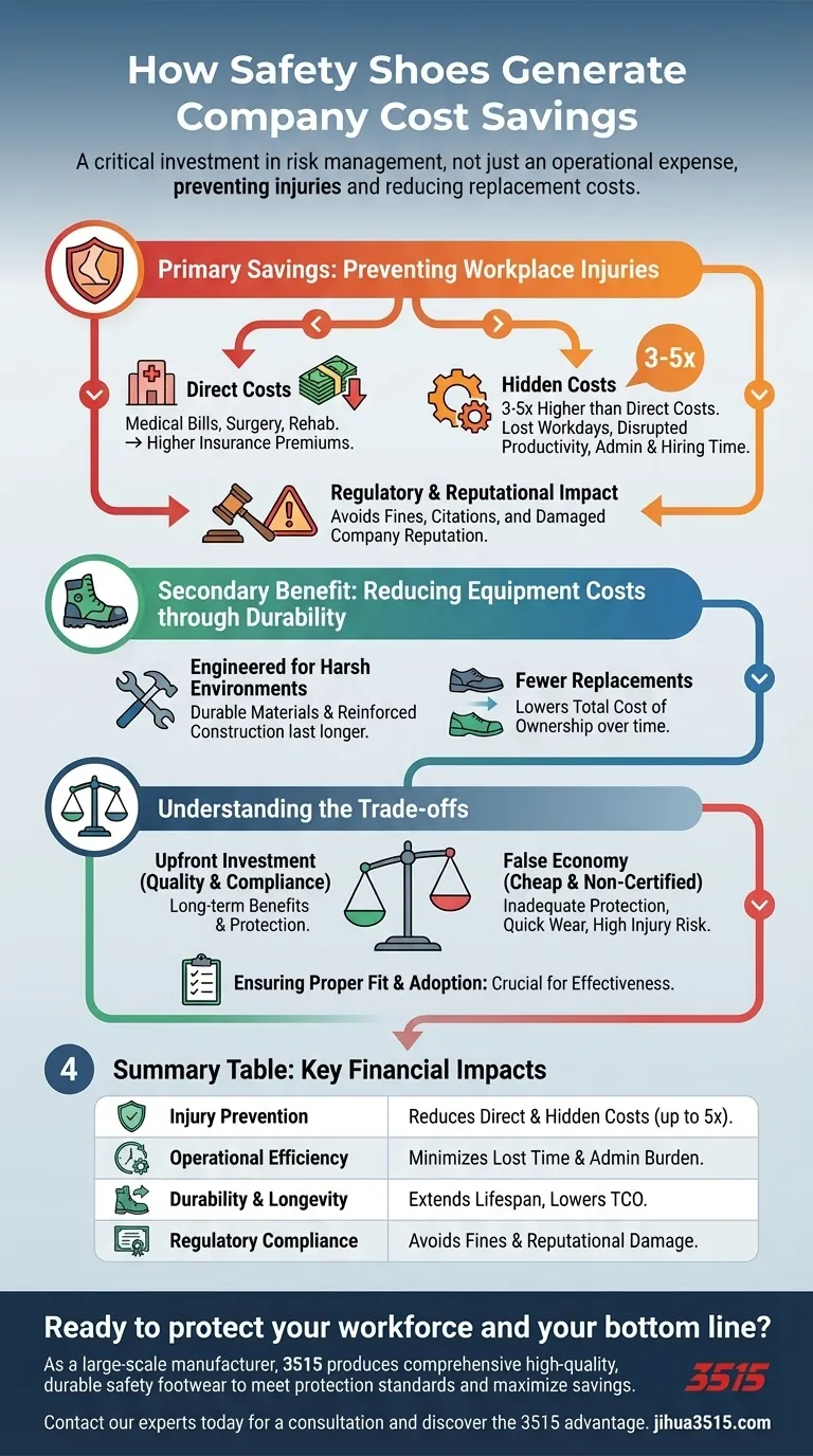 Wie tragen Sicherheitsschuhe zu Kosteneinsparungen für Unternehmen bei? Eine strategische Investition in Risiko- und Kostenmanagement Visuelle Anleitung