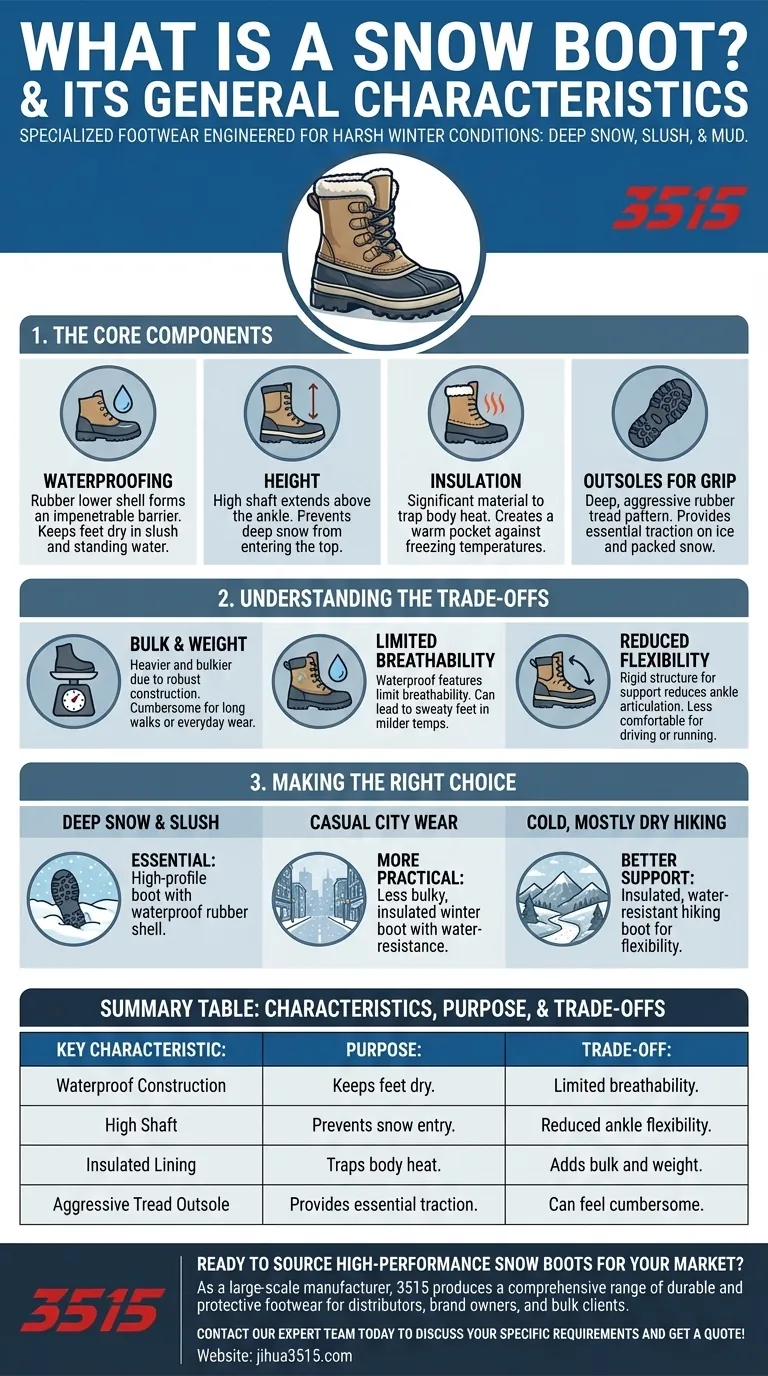Qu'est-ce qu'une botte de neige et quelles sont ses caractéristiques générales ? Un guide des essentiels de la chaussure d'hiver Guide Visuel