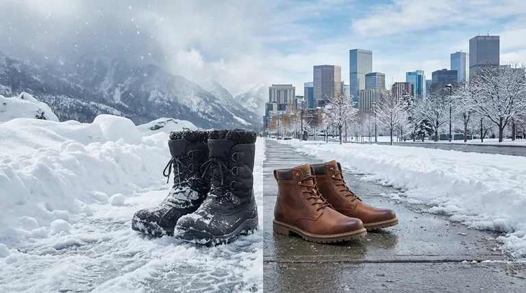Comment les matériaux et les propriétés des bottes de neige se comparent-ils aux bottes d'hiver ? Choisissez la bonne botte pour votre hiver