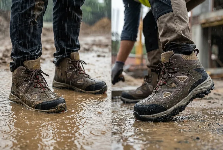 Quelles sont les principales différences entre les bottes de travail imperméables et résistantes à l'eau ? Choisissez la bonne botte pour votre travail