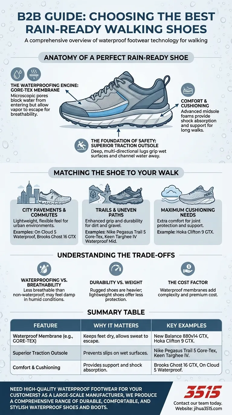 Quelles sont les meilleures chaussures pour marcher sous la pluie ? Restez au sec et en sécurité avec le bon équipement Guide Visuel