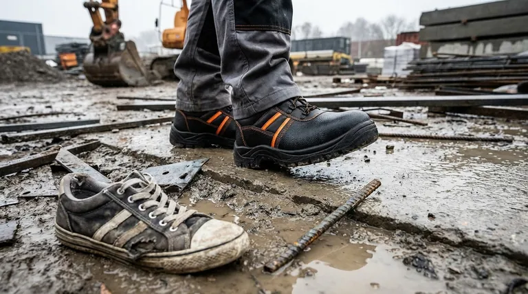 잘못된 사양의 안전화가 미치는 영향은 무엇인가요? 값비싼 부상과 규정 미준수를 피하세요.