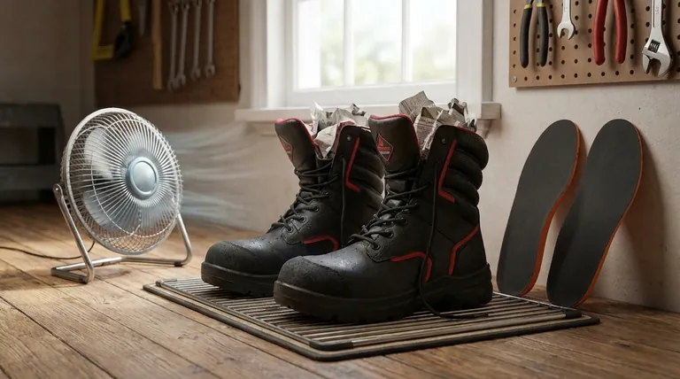 ¿Cuál es el método correcto para secar botas de seguridad mojadas? Evite daños y prolongue la vida útil de las botas