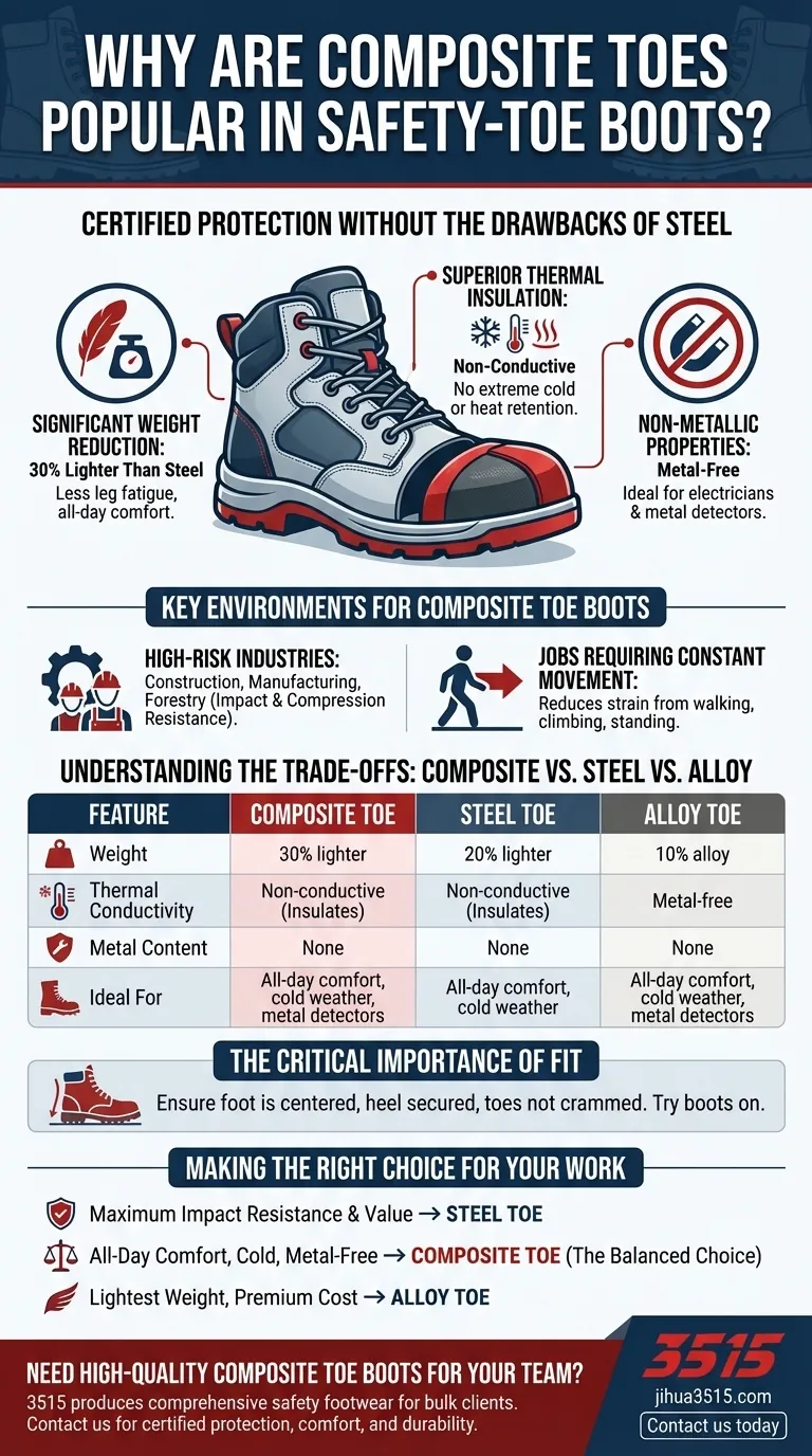 Warum sind Verbundstoffkappen bei Sicherheitsschuhen beliebt? Erreichen Sie überragenden Komfort und Schutz Visuelle Anleitung