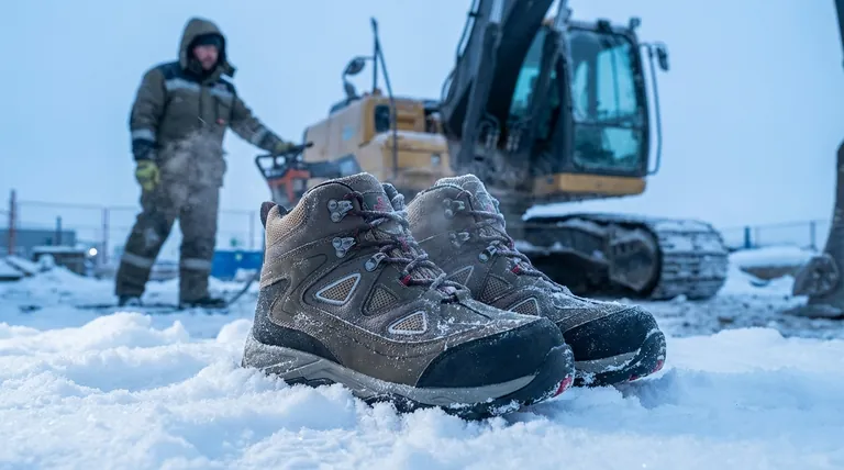 Welcher Sicherheitsschuh-Zehentyp wird für kaltes Wetter empfohlen? Wählen Sie Verbundstoff-Zehenschutzkappen für Wärme