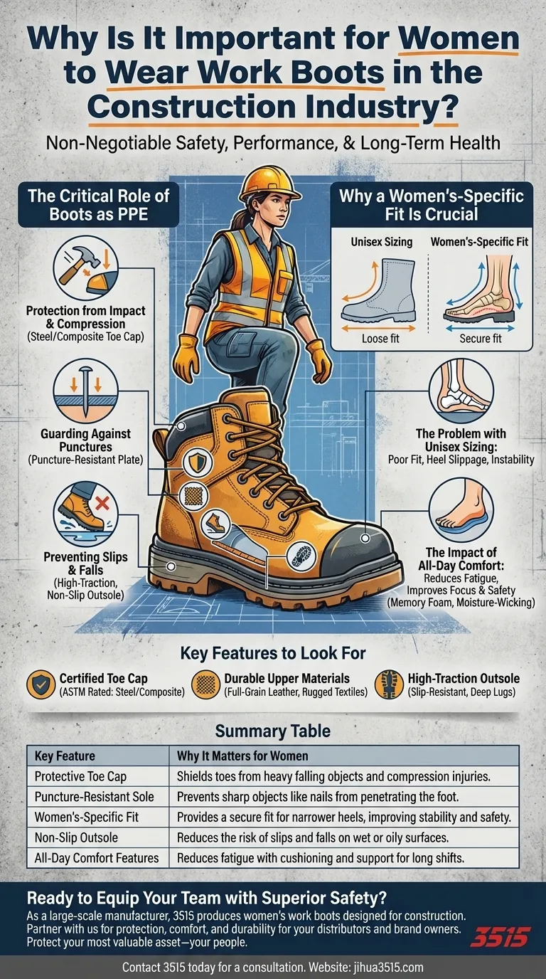 Warum ist es für Frauen in der Baubranche wichtig, Arbeitsschuhe zu tragen? Wesentliche Sicherheit & Leistung Visuelle Anleitung