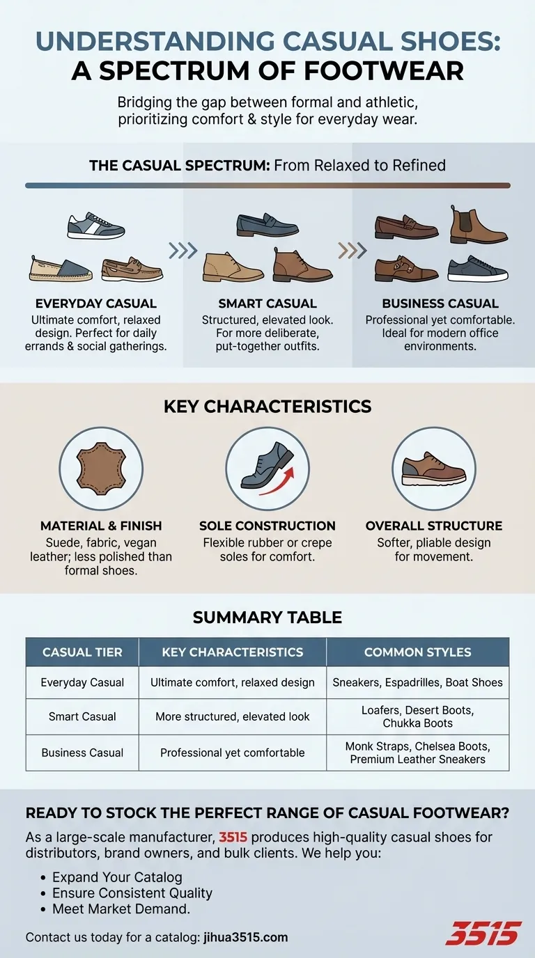 캐주얼 신발이란 무엇인가요? 다용도 데일리 신발 가이드 시각적 가이드
