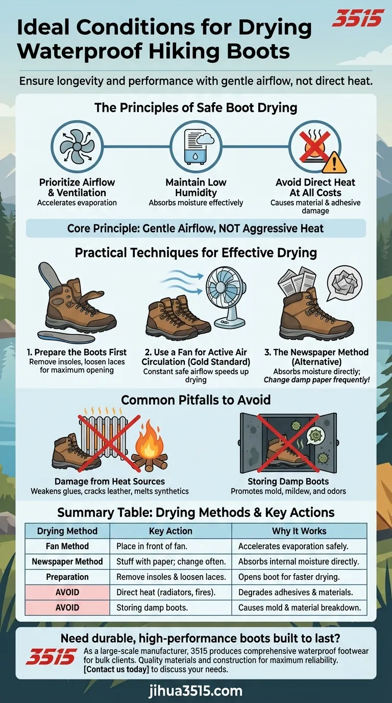 Quelles sont les conditions idéales pour sécher des chaussures de randonnée imperméables ? Préservez vos chaussures grâce à un entretien approprié Guide Visuel