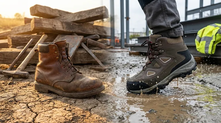 Quali sono i vantaggi della pelle rispetto agli scarponi da lavoro sintetici? Una guida alla scelta del materiale giusto