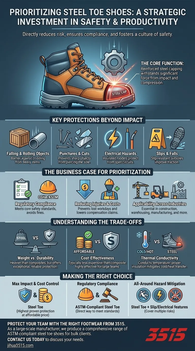 組織が安全靴の使用を優先することが重要なのはなぜですか？ 安全性と生産性を向上させる ビジュアルガイド