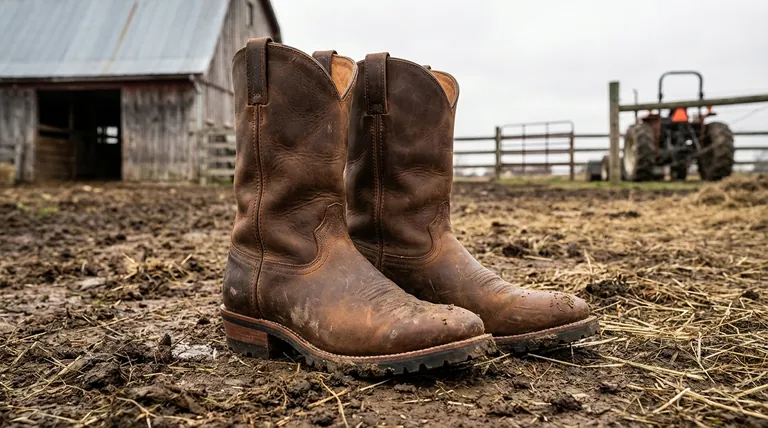 Quelles sont les caractéristiques clés des bottes de cowboy pour le travail à la ferme ? Des chaussures durables, stables et protectrices