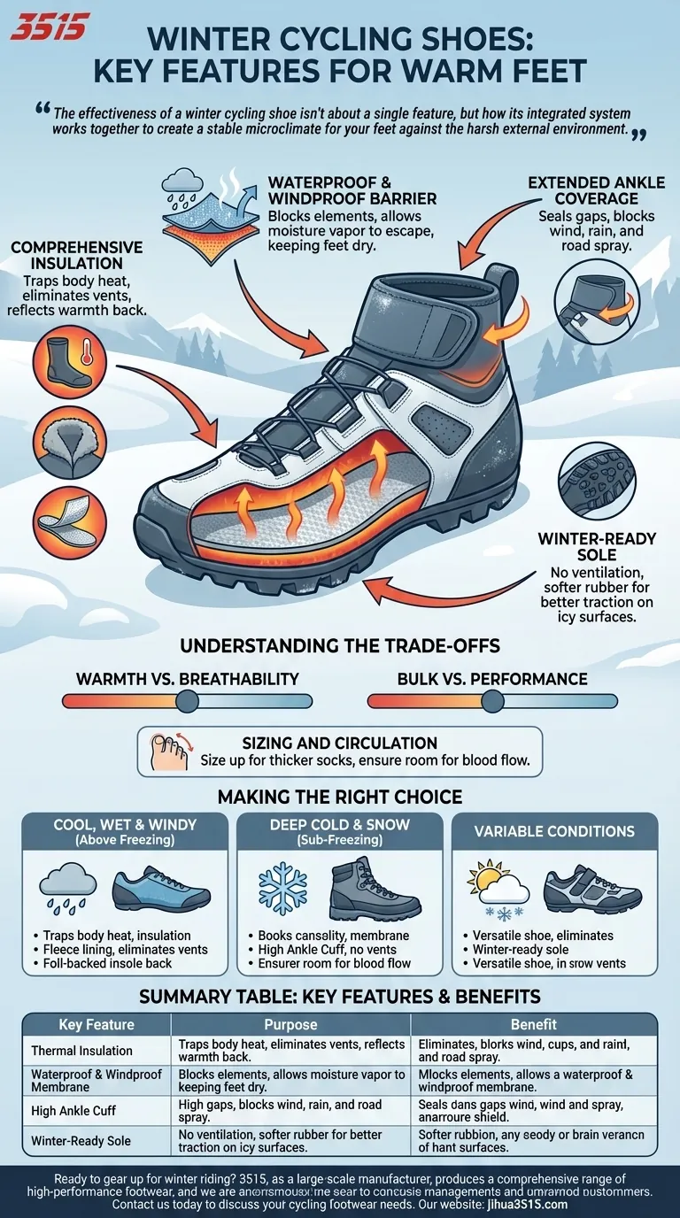 Quali sono le caratteristiche principali delle scarpe da ciclismo invernali progettate per mantenere i piedi caldi? Equipaggiamento essenziale per le uscite con il freddo Guida Visiva