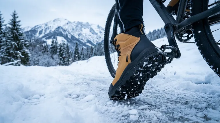 Quels éléments structurels améliorent les performances de ces chaussures de cyclisme d'hiver ? Boostez la puissance et la sécurité par temps froid