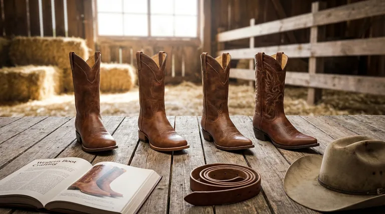 Quelles sont les formes de bouts courantes pour les bottes western ? Un guide sur l'ajustement, le style et le confort