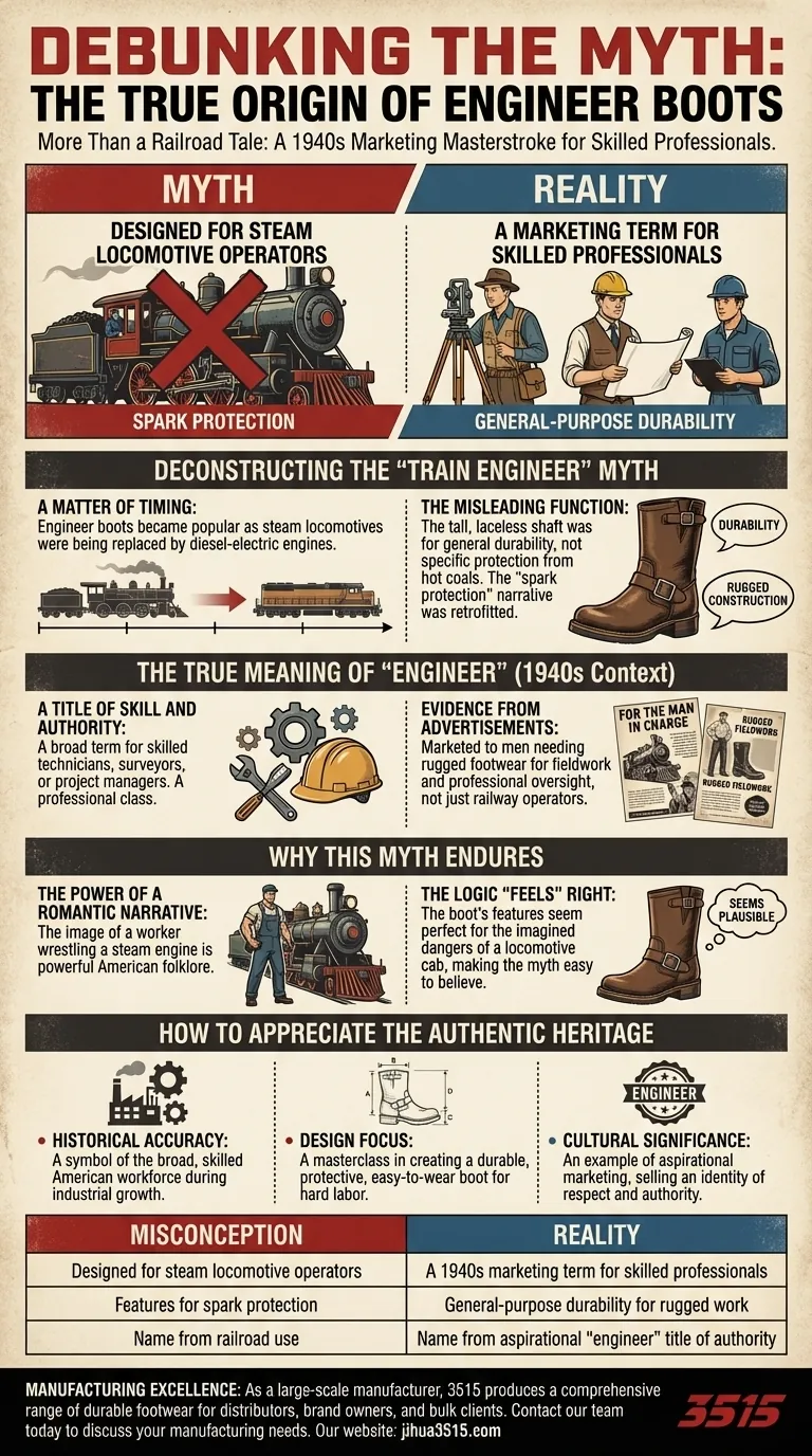 Quelles idées fausses existent sur l'origine des bottes d'ingénieur ? Découvrez la véritable histoire du marketing Guide Visuel
