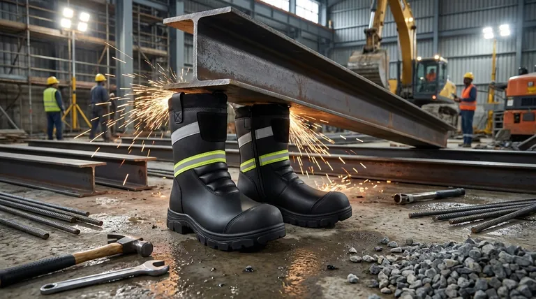 강철 발가락 부츠의 주요 특징은 무엇인가요? 필수 안전 기능 설명