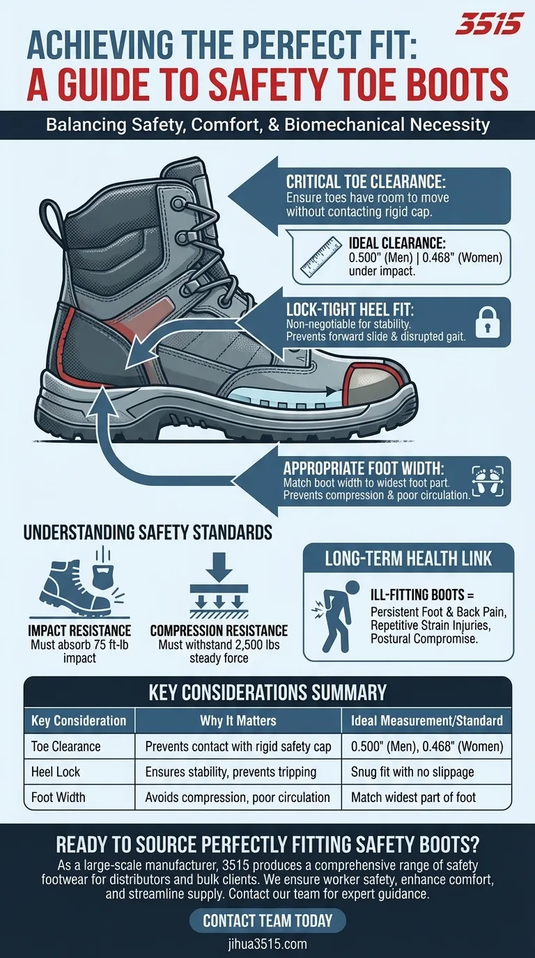 Каковы ключевые аспекты выбора идеально подходящих защитных ботинок? Избегайте травм и дискомфорта Визуальное руководство
