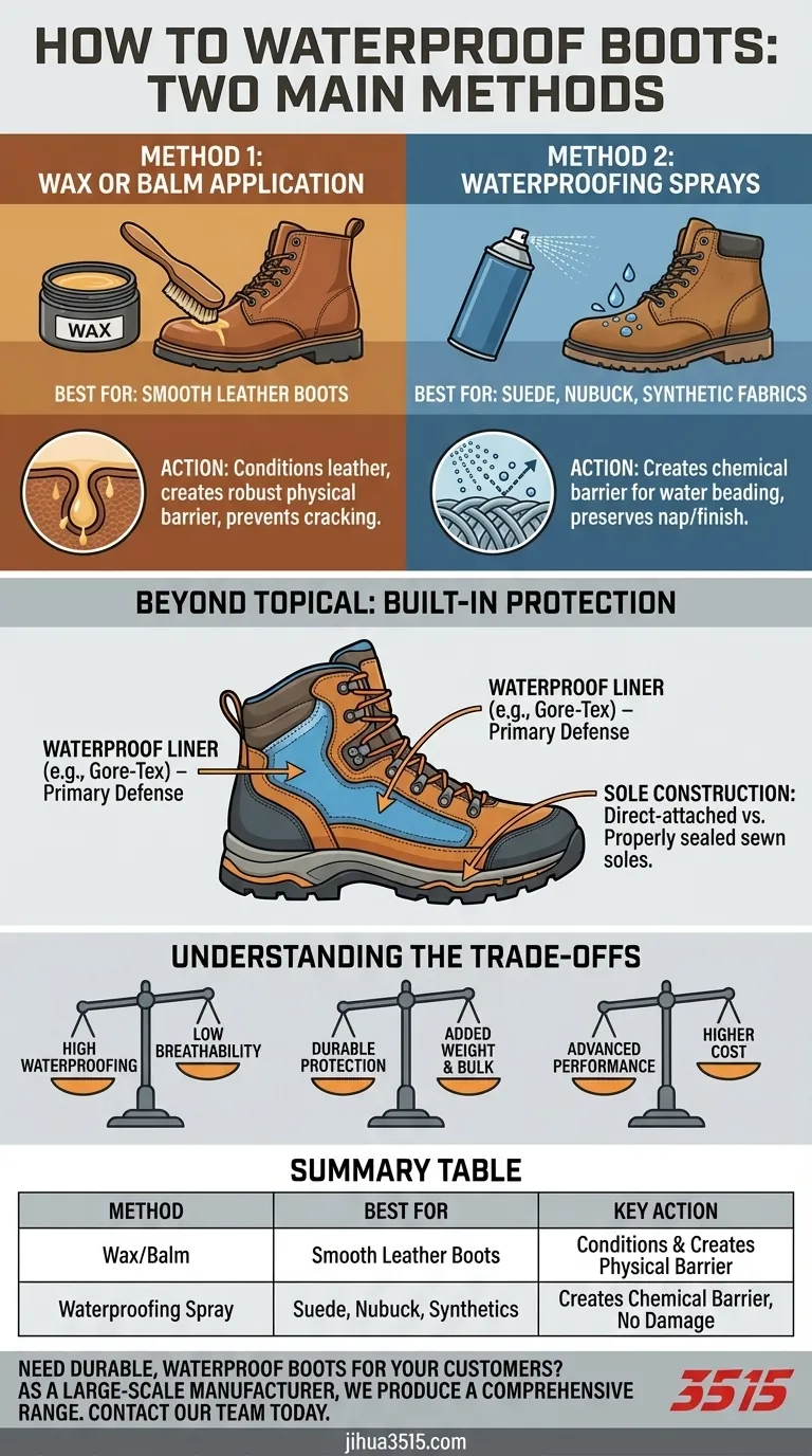 Quelles sont les deux principales méthodes pour imperméabiliser les bottes ? Protégez l'investissement de vos chaussures Guide Visuel