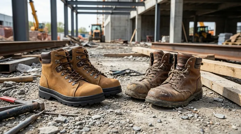 Как часто следует менять ботинки с защитным подноском? Руководство по сроку службы и критическим признакам