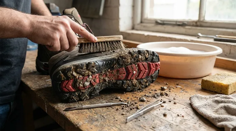 Quelles zones des bottes nécessitent une attention particulière pour le nettoyage ? Concentrez-vous sur les semelles et les crevasses pour une longévité accrue.