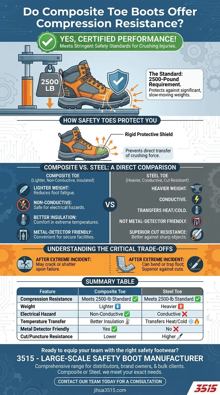 Les bottes à embout composite offrent-elles une résistance à la compression ? Oui, et elles présentent des avantages clés. Guide Visuel