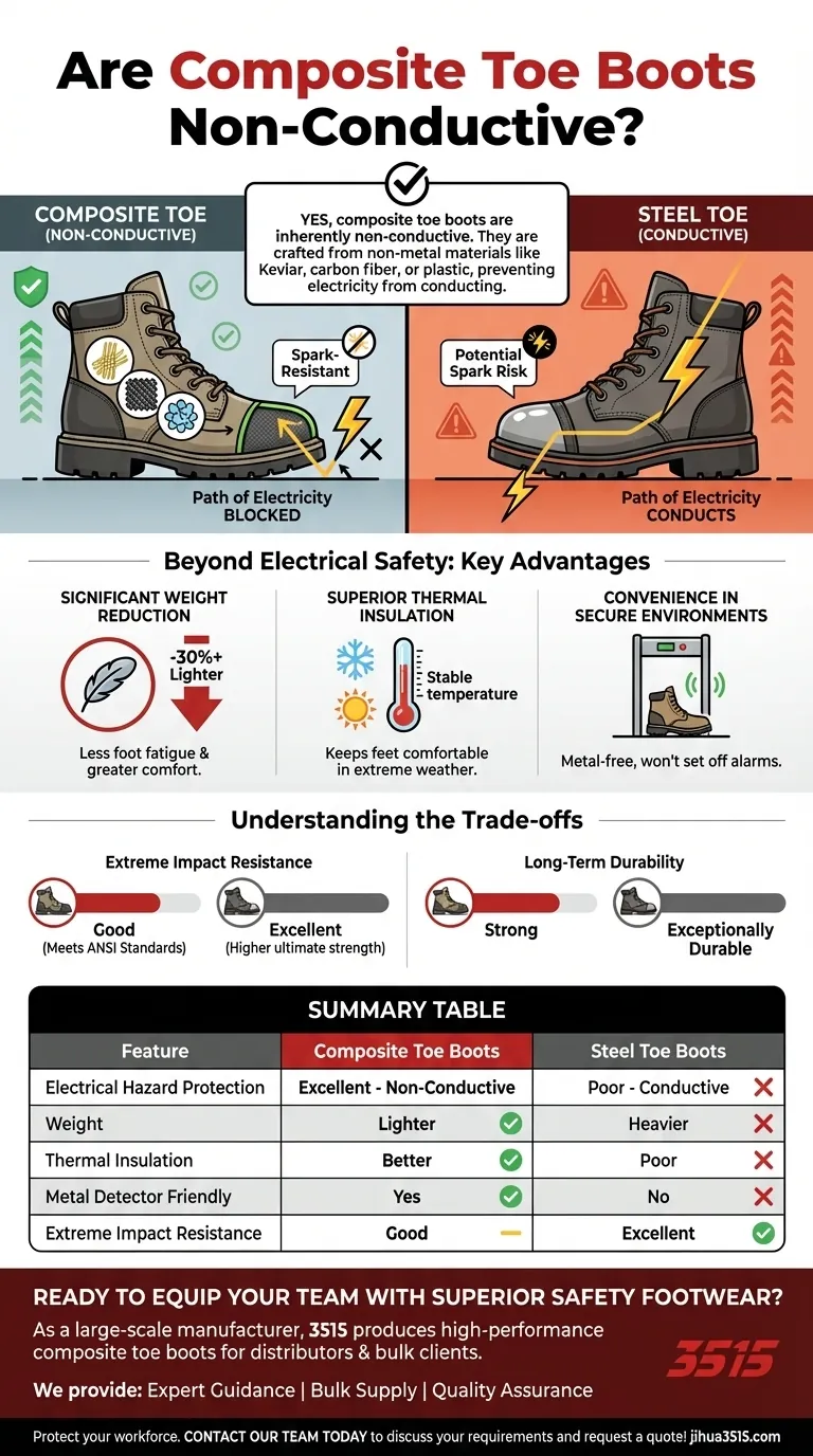 Les bottes à embout composite sont-elles non conductrices ? Le guide ultime des chaussures de sécurité électrique Guide Visuel