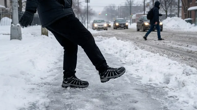 Quels sont les risques posés par le verglas et la neige pour les piétons ? Naviguez en toute confiance dans les dangers de l'hiver