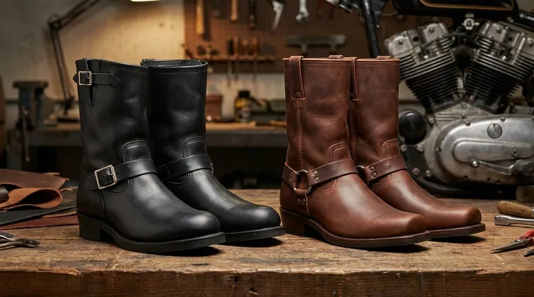 Quelle est la différence entre les bottes d'ingénieur et les bottes à harnais ? Choisissez votre style emblématique