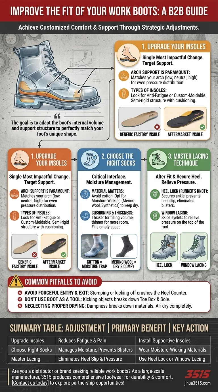 ¿Qué consejos pueden mejorar el ajuste de las botas de trabajo? Consigue comodidad y soporte durante todo el día Guía Visual