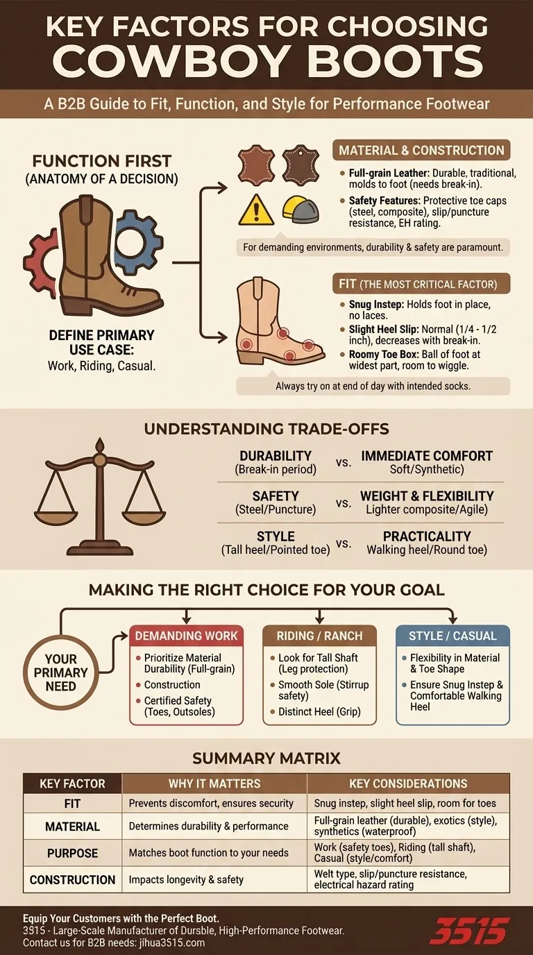Quels sont les facteurs clés à considérer lors du choix de bottes de cowboy ? Trouvez la coupe et le style parfaits Guide Visuel