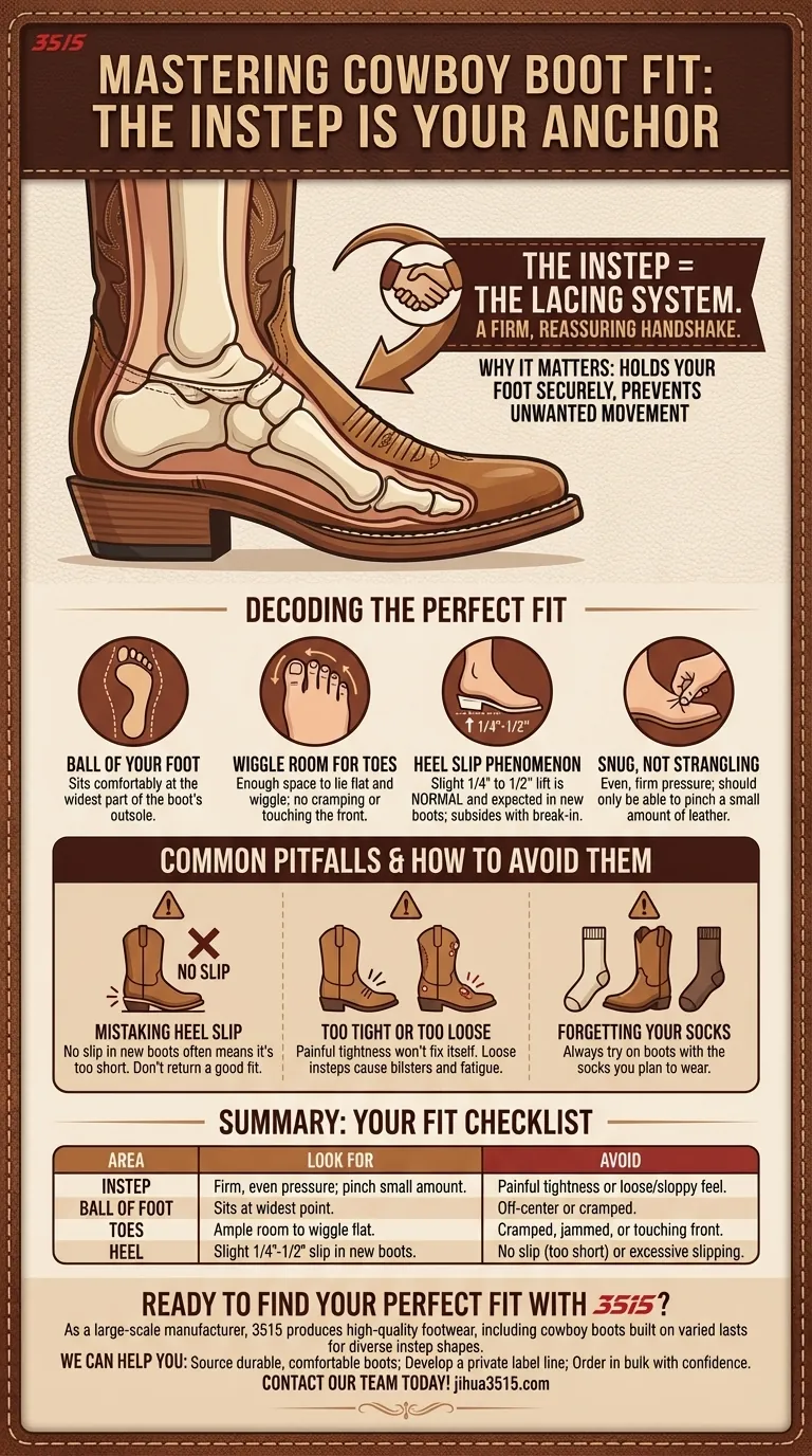 Comment le cou-de-pied des bottes de cowboy doit-il s'ajuster ? La clé d'un ajustement sûr et confortable Guide Visuel