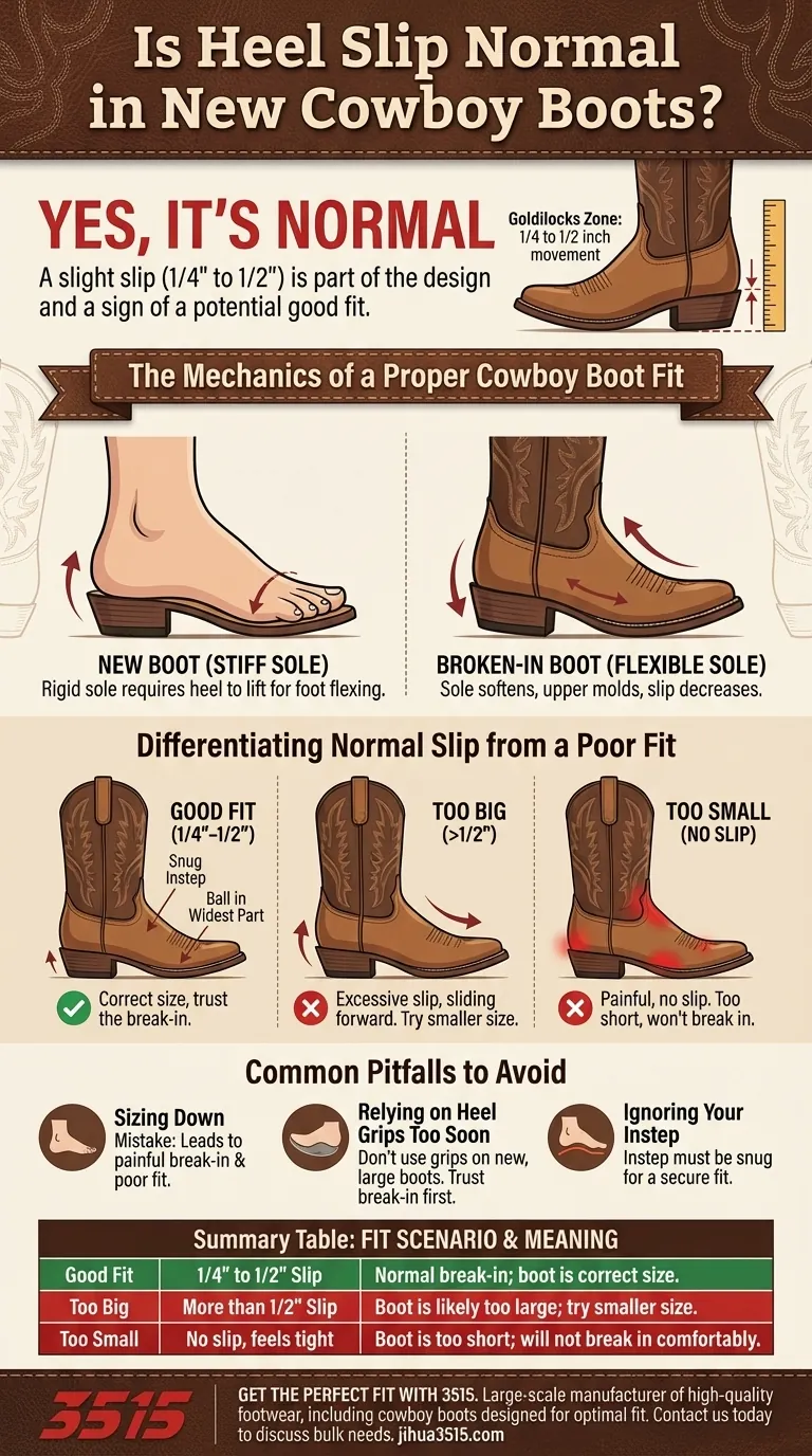 Le glissement du talon est-il normal dans les nouvelles bottes de cowboy ? Oui, et c'est le signe d'un bon ajustement. Guide Visuel