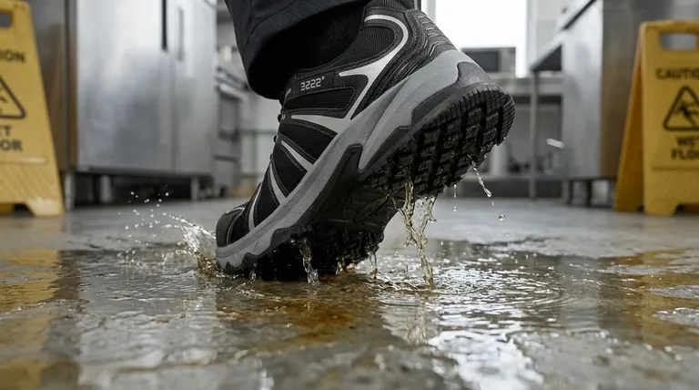 كيف تعمل الأحذية غير القابلة للانزلاق في الظروف الرطبة؟ قوة جر فائقة للسلامة والثبات