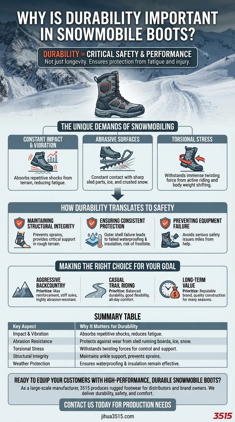 Pourquoi la durabilité est-elle importante pour les bottes de motoneige ? Essentielle pour la sécurité et la performance Guide Visuel