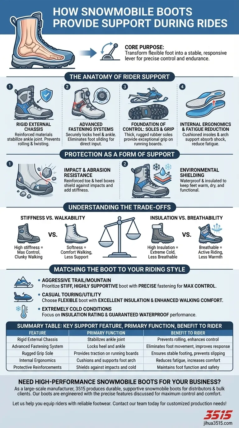 Comment les bottes de motoneige offrent-elles un soutien pendant les sorties ? Caractéristiques clés pour le contrôle et la sécurité Guide Visuel