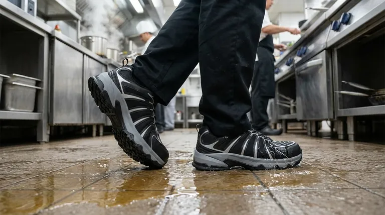 Perché qualcuno potrebbe scegliere scarpe antiscivolo invece di calzature normali? Garantire la sicurezza e la stabilità sul posto di lavoro