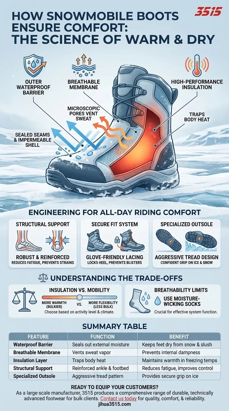 Comment les bottes de motoneige assurent-elles le confort par temps froid et humide ? Maîtrisez votre conduite grâce à des chaussures avancées Guide Visuel